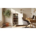 2-Door Classic MDF Storage Cabinet with Arched Design - Image 2