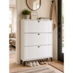 3 Compartment Shoe Storage Cabinet (MDF Board) - Image 2