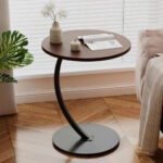 C-Shaped Side Table (MDF Top with Metal Frame) - Image 2
