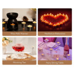 Unscented Tea Light Candles Pack of 50 (Paraffin Palm Wax) - Image 2