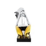 Abstract Ornament Sculpture - Resin with Marble Base - Image 3