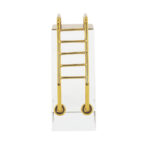 Modern Crystal Sculpture with Gold Alloy Handle Design