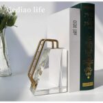 Modern Crystal Sculpture with Gold Alloy Handle Design - Image 3