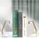 Modern Crystal Sculpture with Gold Alloy Handle Design - Image 4