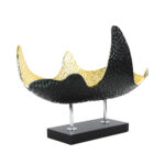 Abstract Wave Sculpture - Zinc Alloy Finish - Image 3