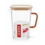 Deli Glass Tumbler with Lid and Handle - 1.5L