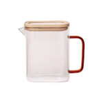 Deli Glass Tumbler with Lid and Handle - 1L