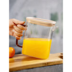 Deli Glass Tumbler with Lid and Handle - 1L - Image 2