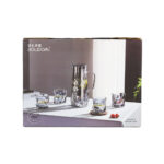 Smoked Glass Pitcher & Tumbler Set of 5 - 1.5L
