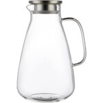 Glass Water Pitcher with Stainless Steel Lid - 2.5L