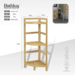 Bamboo Corner Storage Rack - 3 Tier - Image 4