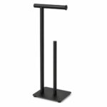 Freestanding Toilet Paper Holder with Storage Stand (Iron)