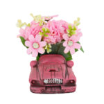 Artificial Flower Bonsai in Vintage Car Cement Planter - Image 17
