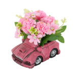 Artificial Flower Bonsai in Vintage Car Cement Planter - Image 14