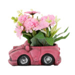 Artificial Flower Bonsai in Vintage Car Cement Planter - Image 15