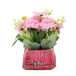 Artificial Flower Bonsai in Vintage Car Cement Planter - Image 16