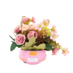 Artificial Flower Bonsai in Vintage Scooter Cement Planter - Image 8