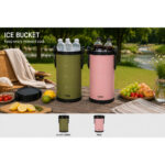 6.6L Large Capacity Insulated Ice Bucket with Lid and Handle