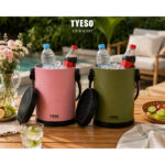 Insulated Ice Bucket with Lid and Handle 5L