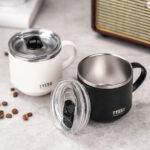 Insulated Coffee Mug with Lid And Handle - Image 3