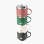 Insulated Coffee Mug with Lid And Handle - Image 5