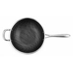 32cm Stainless Steel Honeycomb Wok Pan