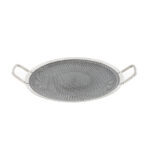 34cm Stainless Steel Double Handle Grill Pan (Honeycomb Surface)
