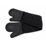 Non-Slip Silicone Kitchen Oven Mitts with Long Cuff - Image 2