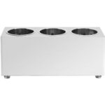 Stainless Steel 3-Compartment Cutlery And Utensil Holder - Image 5
