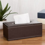 Premium PU Leather Tissue Box Holde - Image 2