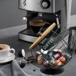 Metal Coffee Capsule Basket with Wooden Lid - Image 4