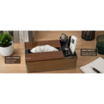 Modern Cutlery and Tissue Organizer Box - Image 2
