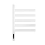 Smart Electric Towel Warmer Rack with 5 Moveable Rails SS White