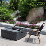 Outdoor Metal Fire Pit With Sparkle Screen Cover Cube - Image 4