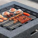 Outdoor Metal Fire Pit With Sparkle Screen Cover Cube - Image 5