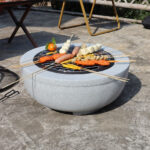 Outdoor Metal Fire Pit With Sparkle Screen Cover Sperical - Image 3