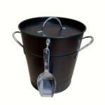 Iron Ice Bucket with Lid & Scoop
