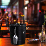Iron Ice Bucket with Lid & Scoop - Image 2