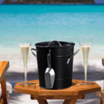 Iron Ice Bucket with Lid & Scoop - Image 4