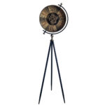 Minimalist Iron Stand Floor Clock