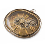 Sperical Wall Clock With Roman Numbers And Gears - Image 2
