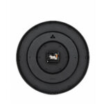 Round Black Wall Clock with White Numerals - Image 3