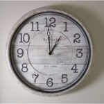 Wall Clock Vintage Wood Print - Image 2
