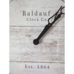Wall Clock Vintage Wood Print - Image 4