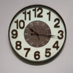 Wall Clock With Seconds Dial Brown 76cm