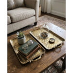 Antique Metal Trays Set Of 2 Pcs - Image 3