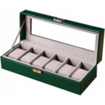 Wodden Watch Box With 10 Slots PU Leather - Image 2