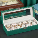Wodden Watch Box With 10 Slots PU Leather - Image 3