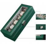 Wodden Watch Box With 10 Slots PU Leather - Image 4