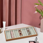 Wooden Sunglasses Organizer Velvet Tray With 7-Slots PU Leather - Image 3